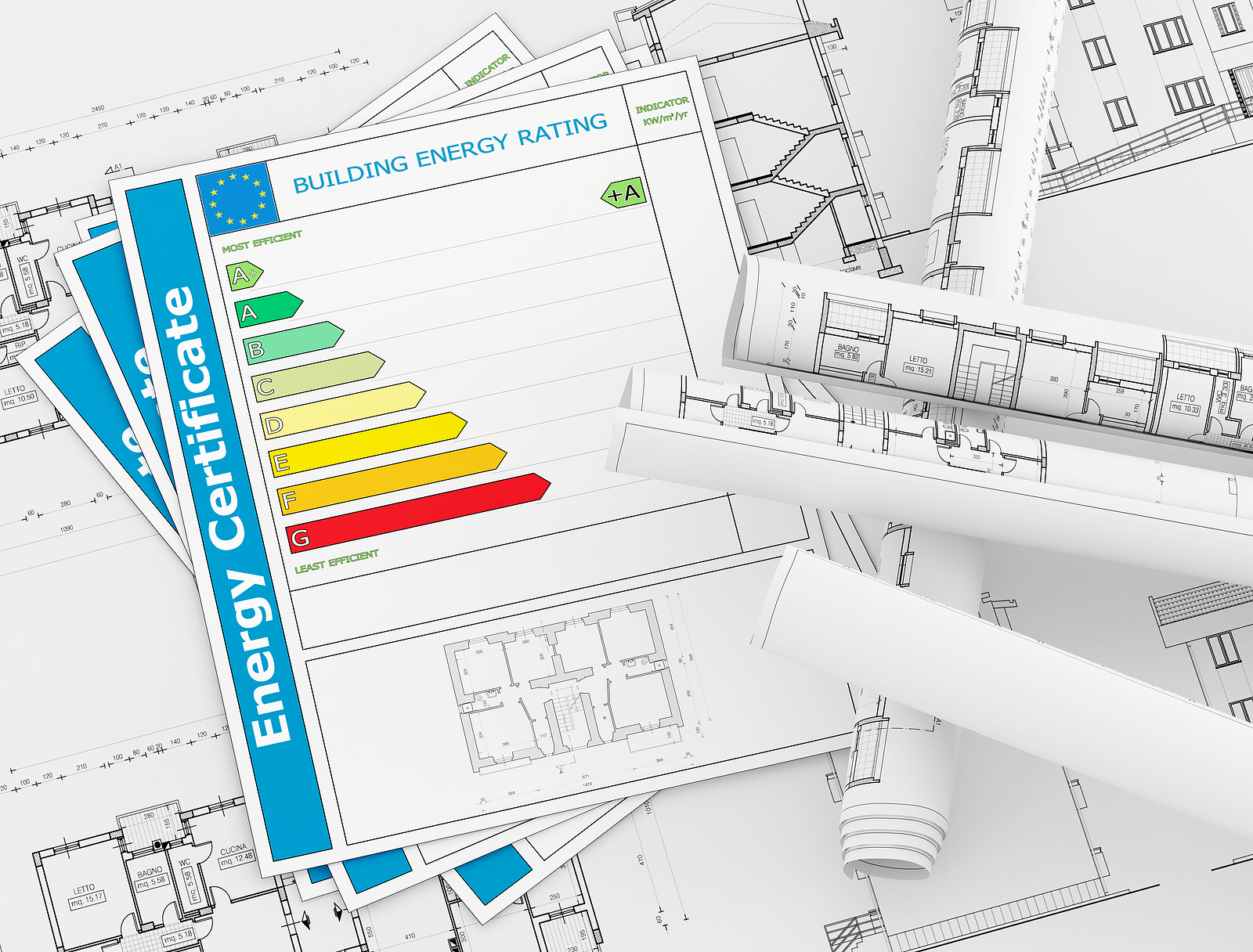 Illustration of Commercial Building Energy Efficiency Rating